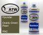 Preview: Hyundai, Ocado Green Pearl, RN2: 400ml Sprühdose + 400ml Klarlack - Set, von ATW Autoteile West.